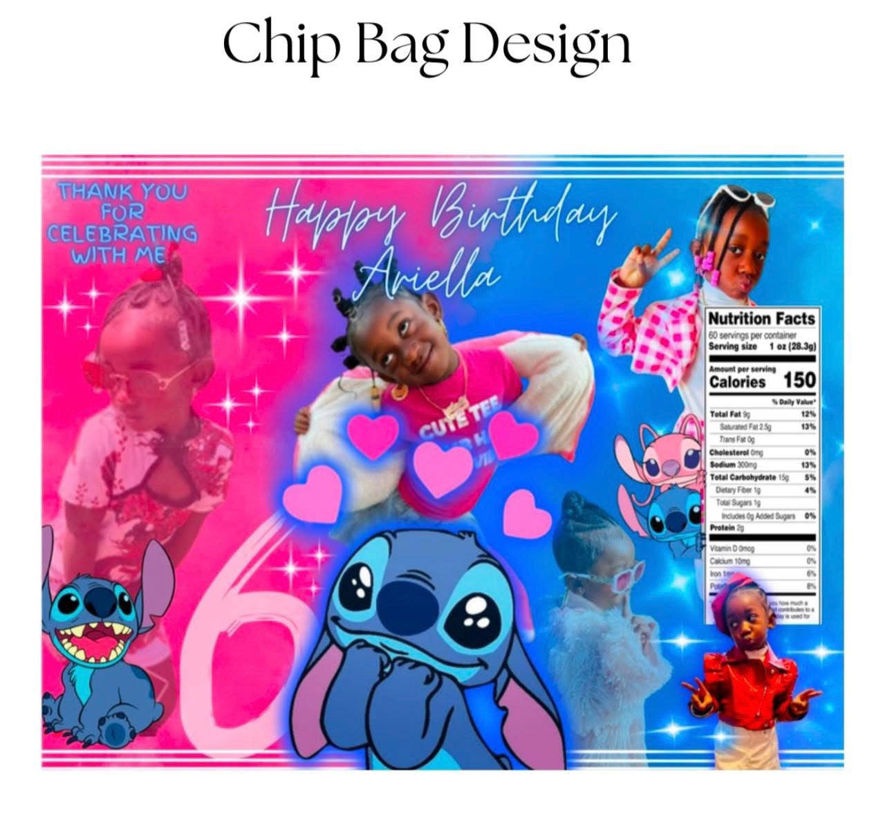 CUSTOM CHIP BAGS - DIGITAL DESIGN ONLY